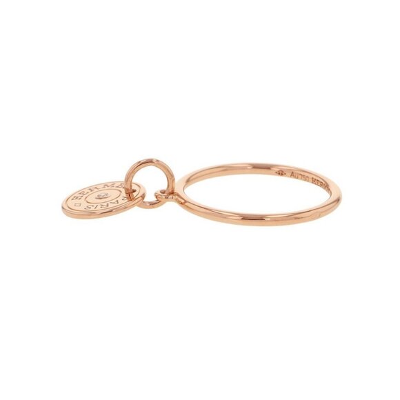 HERMES Gambade Clous de Sel Sellier Ring Size 52/#12 18K Pink Gold - Picture 10 of 11